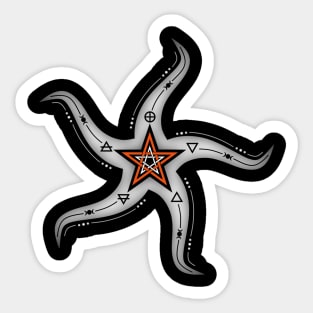 Wiccan Starfish Sticker